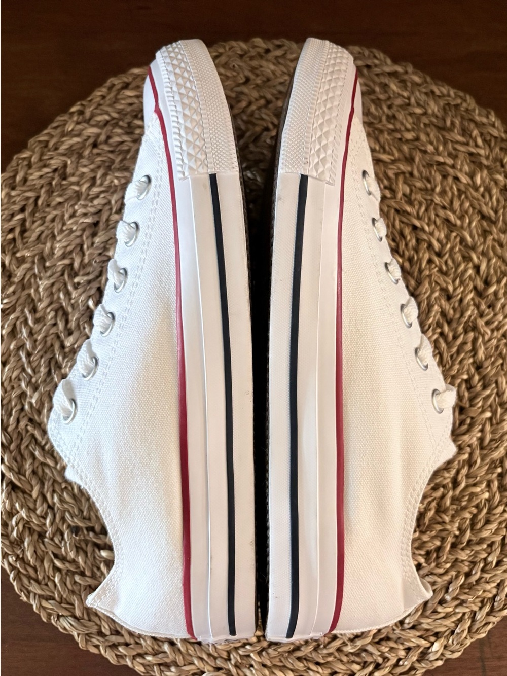 Converse Chuck Taylor All Star Low Top White M7652 Unisex Mens 6.5 Womens 8.5 - Picture 5 of 9